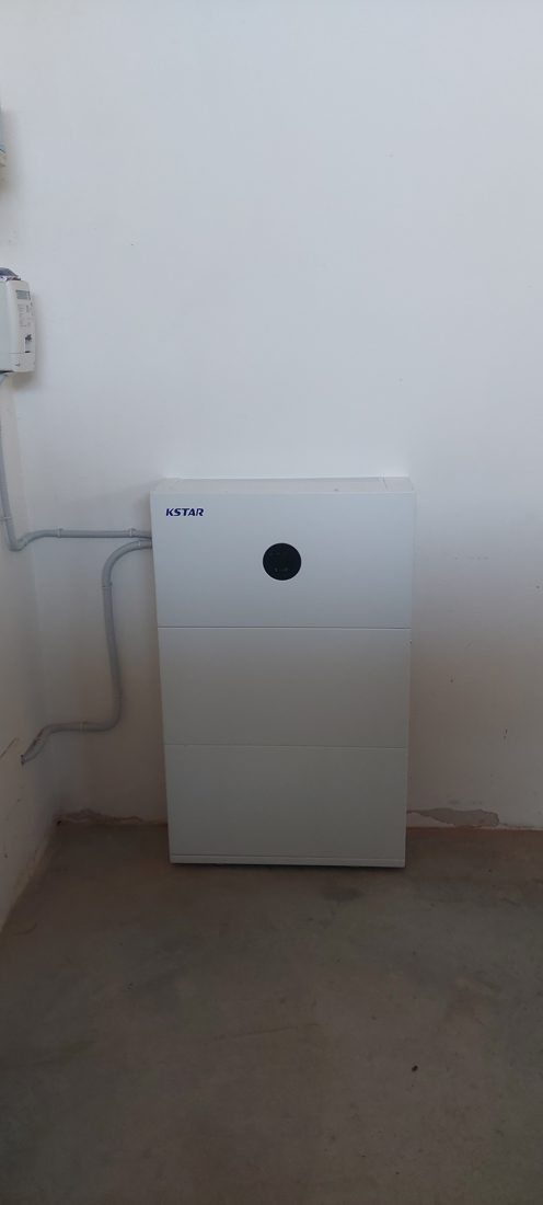 Batteria di accumulo installata
